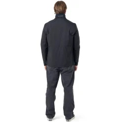 Light Wt. Mixed Media Jacket - Black