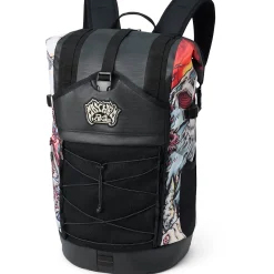 Mission Surf DLX Wet/Dry Rolltop Backpack 35L - Mayhem Marron