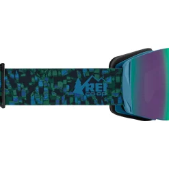 Sector Snow Goggle + REI Co-Op - Mosaic Ridge Midnight Navy / Green Mirror