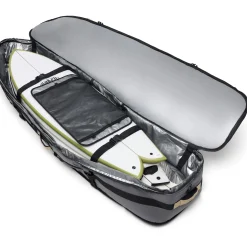 World Traveler Quad Surfboard Roller Bag - Castlerock/Stone